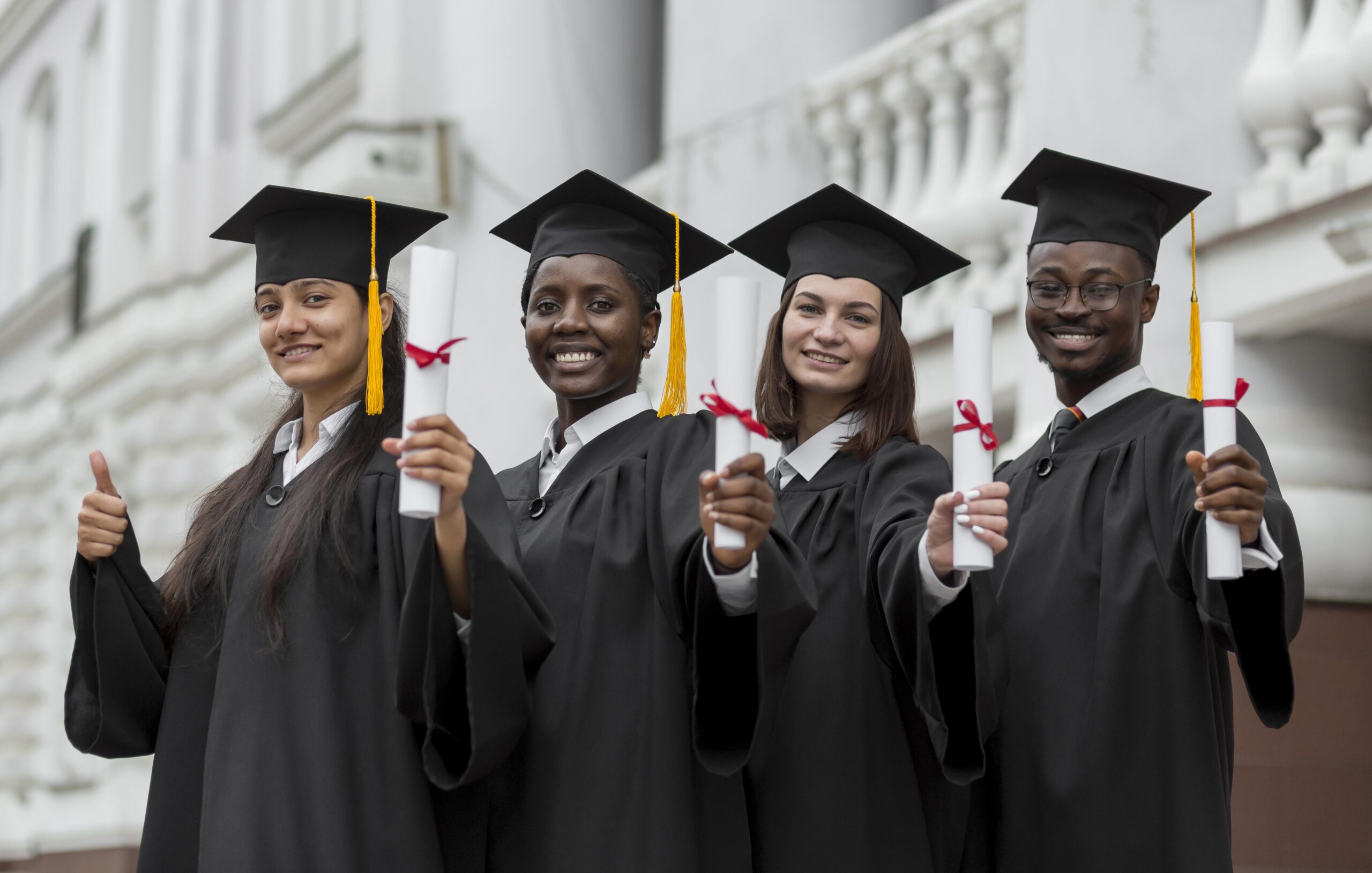 2026 DAAD Heinrich Boll Foundation Scholarship in Germany | Step-by-Step Process 1 medium shot colleagues posing together scaled 2026 DAAD Heinrich Boll Foundation Scholarship in Germany | Step-by-Step Process
