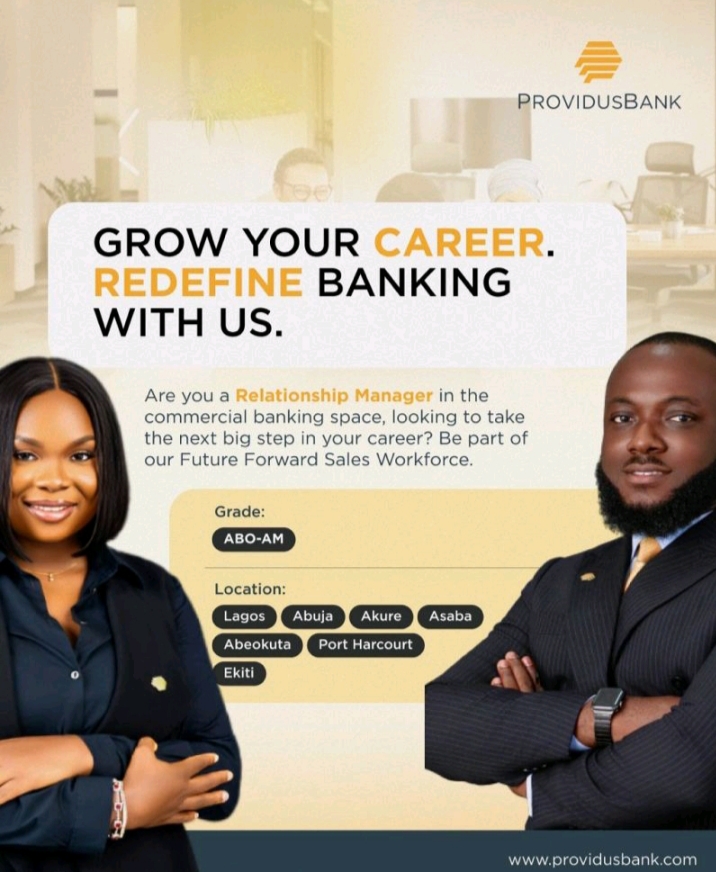 Hiring: Multiple Job Openings at Providus Bank - 7 States 1 IMG 20250908 064456 Hiring: Multiple Job Openings at Providus Bank - 7 States
