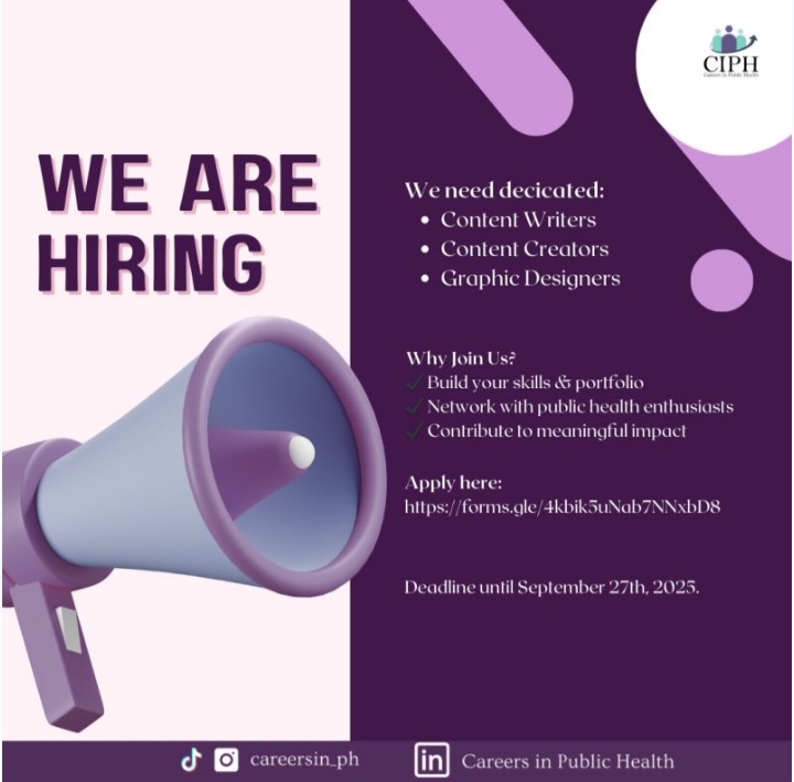 Vacancy: Volunteers urgently needed at CIPH (Graphics Designer, Content Creators, Creative Writers) 1 IMG 20250921 063433 Vacancy: Volunteers urgently needed at CIPH (Graphics Designer, Content Creators, Creative Writers)